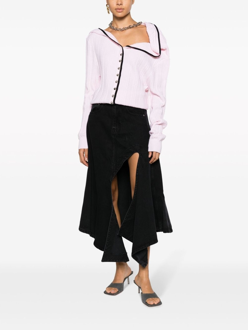 Y/Project asymmetric denim skirt outlook