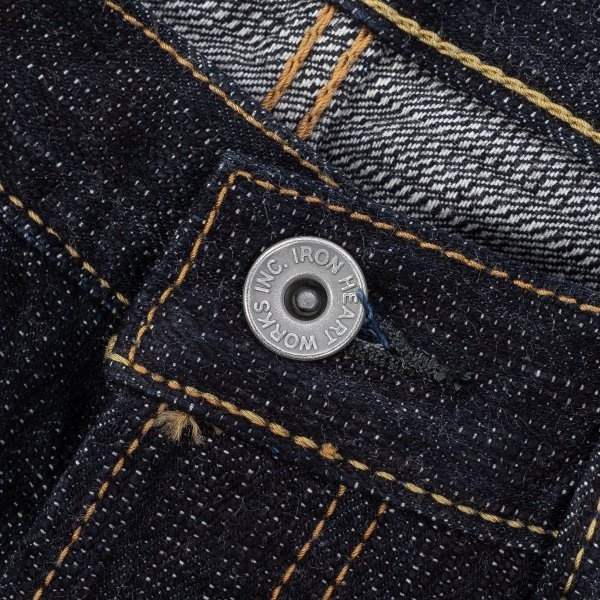 IH-888S-SLB 16oz Slubby Selvedge Denim Relaxed Taper Indigo - 8