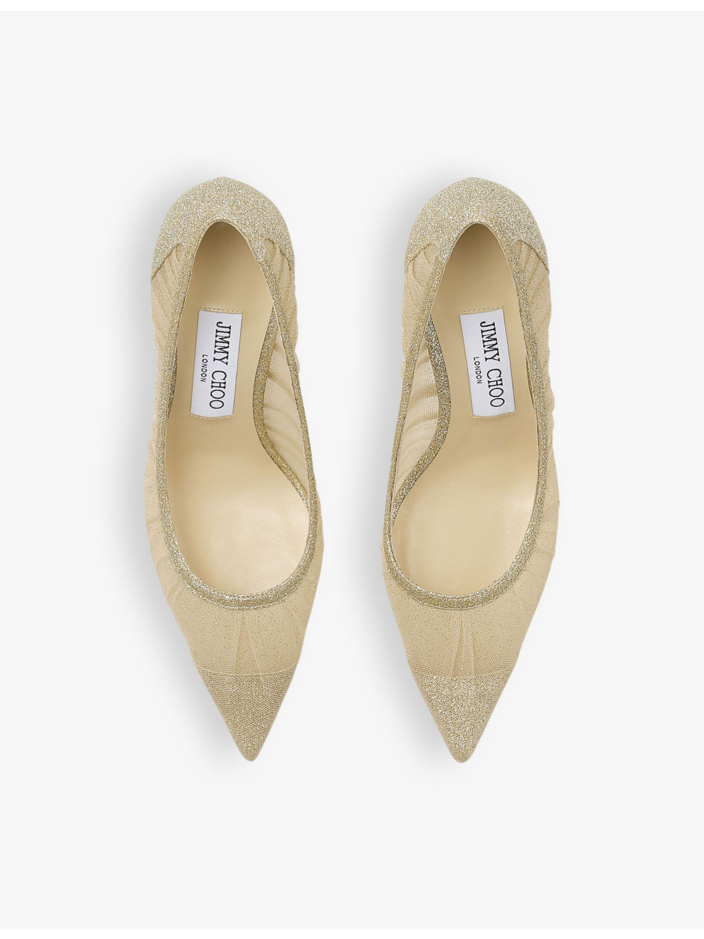 Love 85 glitter-embellished tulle heeled courts - 2