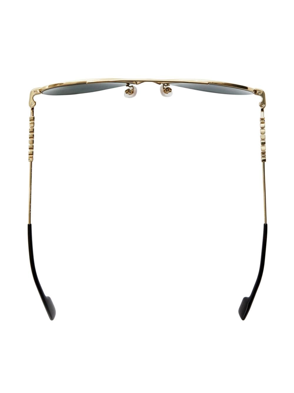 pilot-frame logo-lettering sunglasses - 3