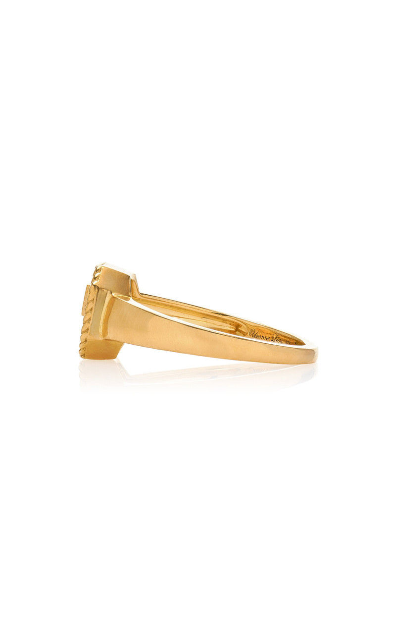 9K Yellow Gold, Diamond, And Onyx Ring black 4