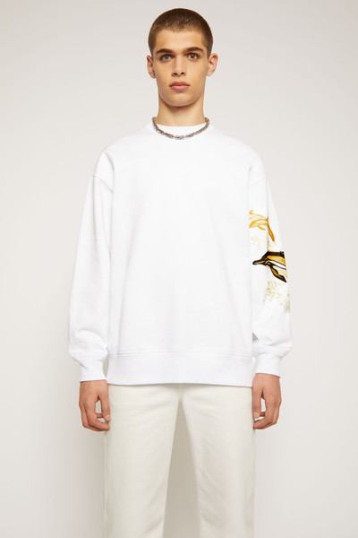 Acne Studios Dolphin print t-shirt optic white outlook