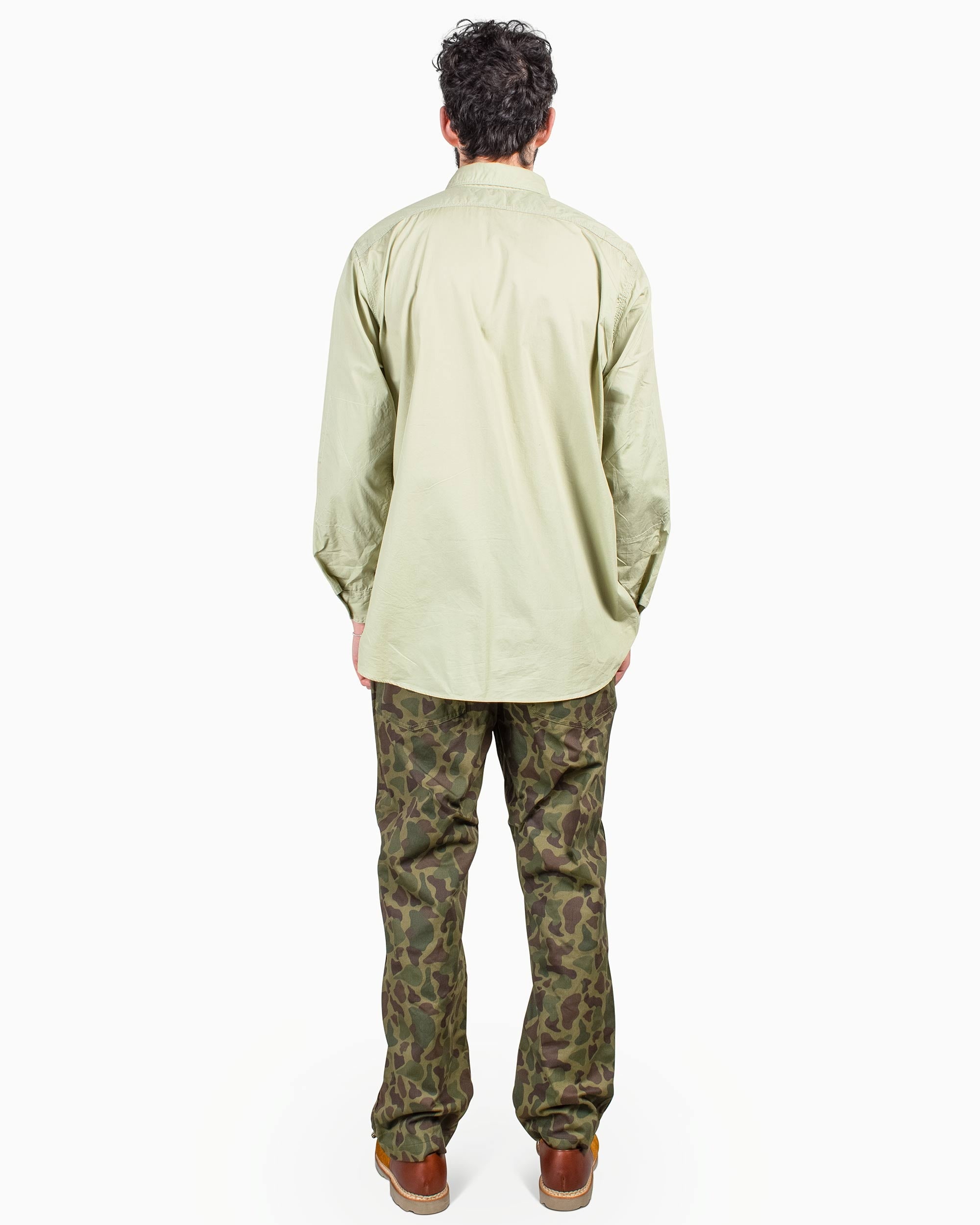 Work Shirt Lime Superfine Poplin - 3