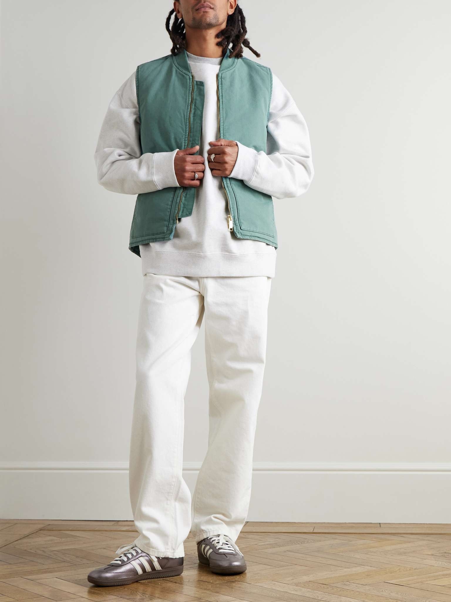 Logo-Appliquéd Cotton-Canvas Gilet - 2