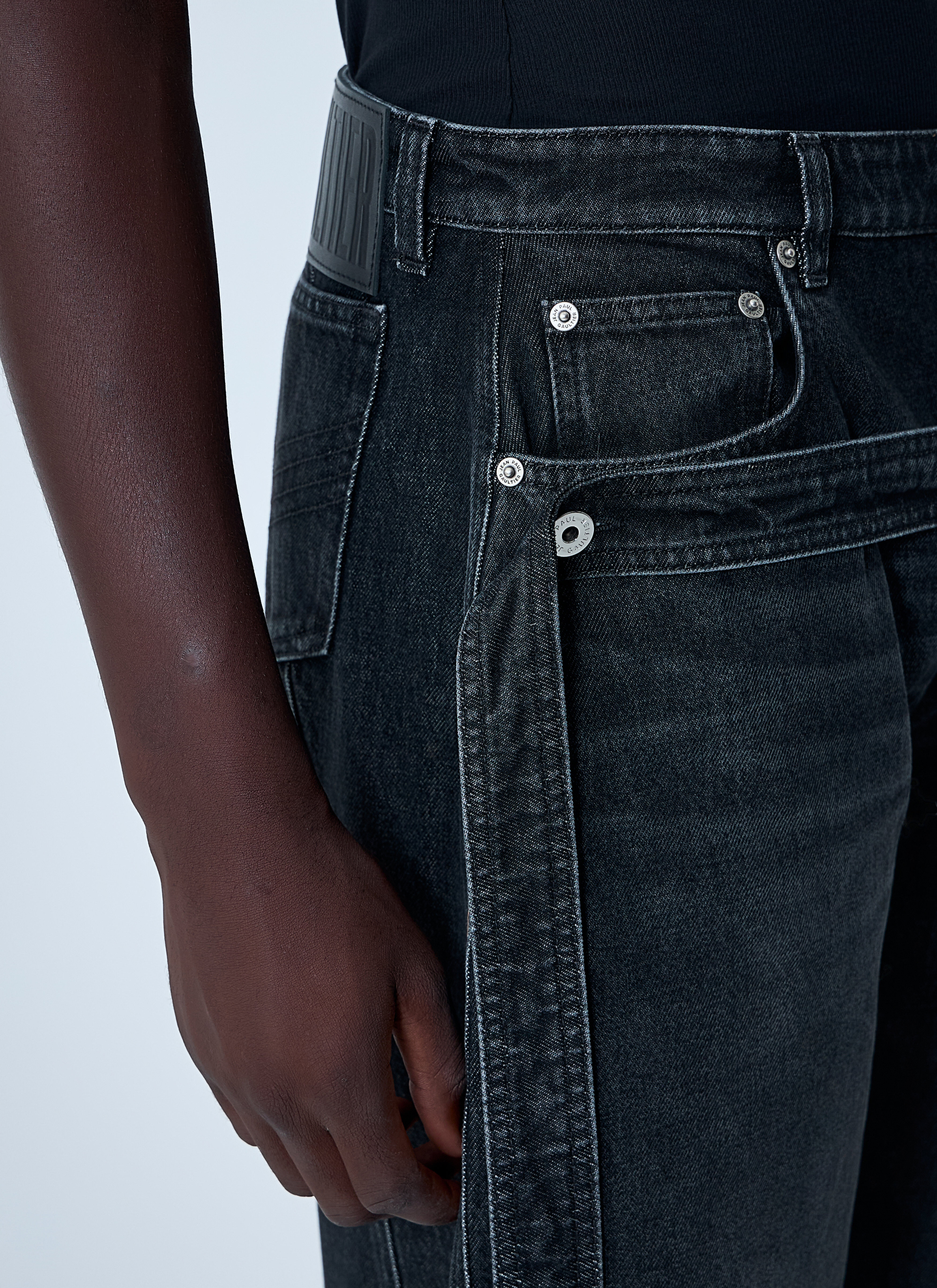Jeans With Strap Detail - 5