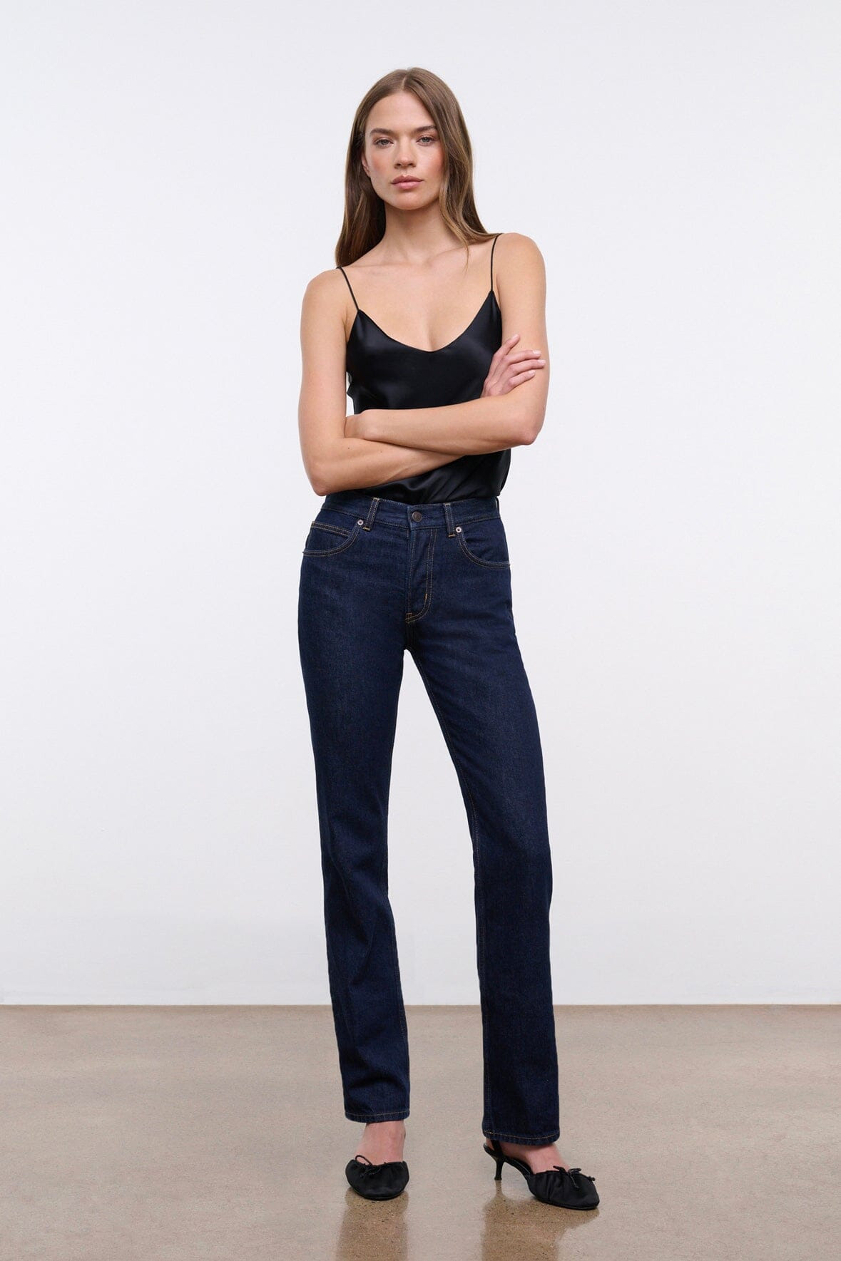 STAUD TEDDY STRAIGHT JEAN INDIGO - 2