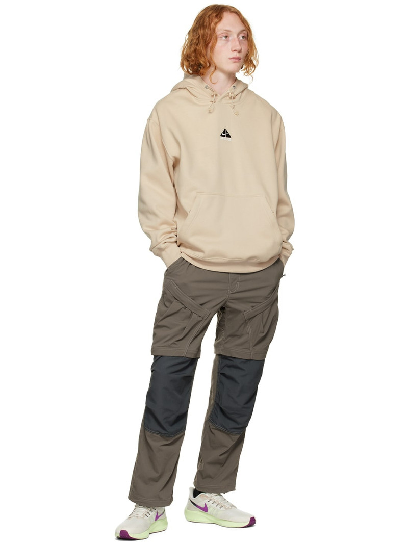Nike Beige ACG Therma-FIT Hoodie outlook