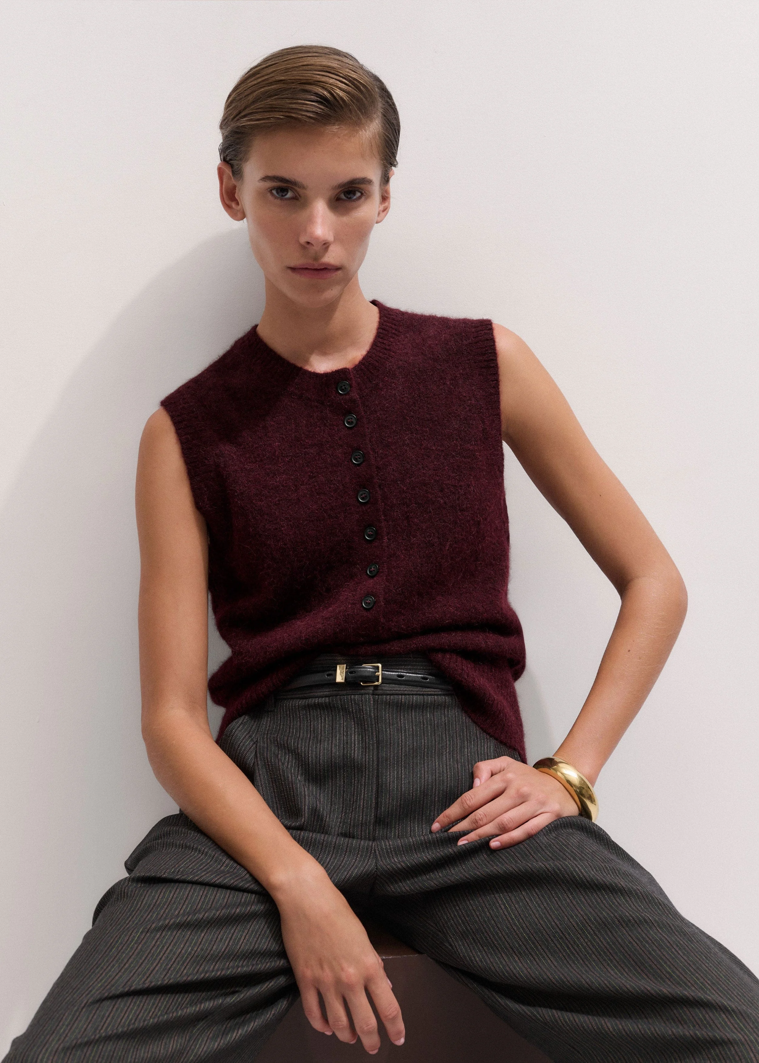 Henley Knit Vest - 1