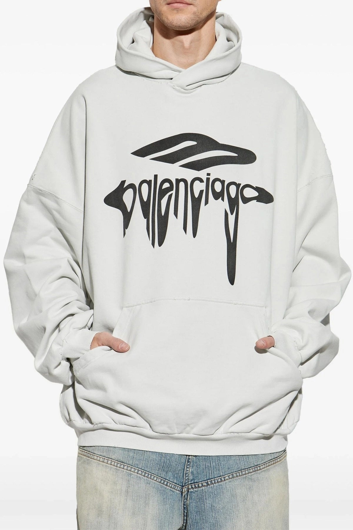 Balenciaga Women '3B Liquefied' Hoodie - 2