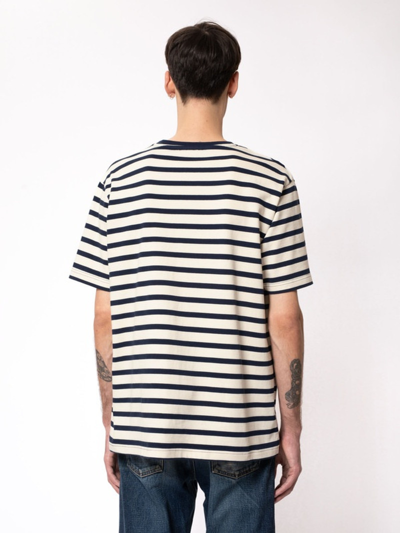 Uno Breton Stripe Offwhite/Navy 4