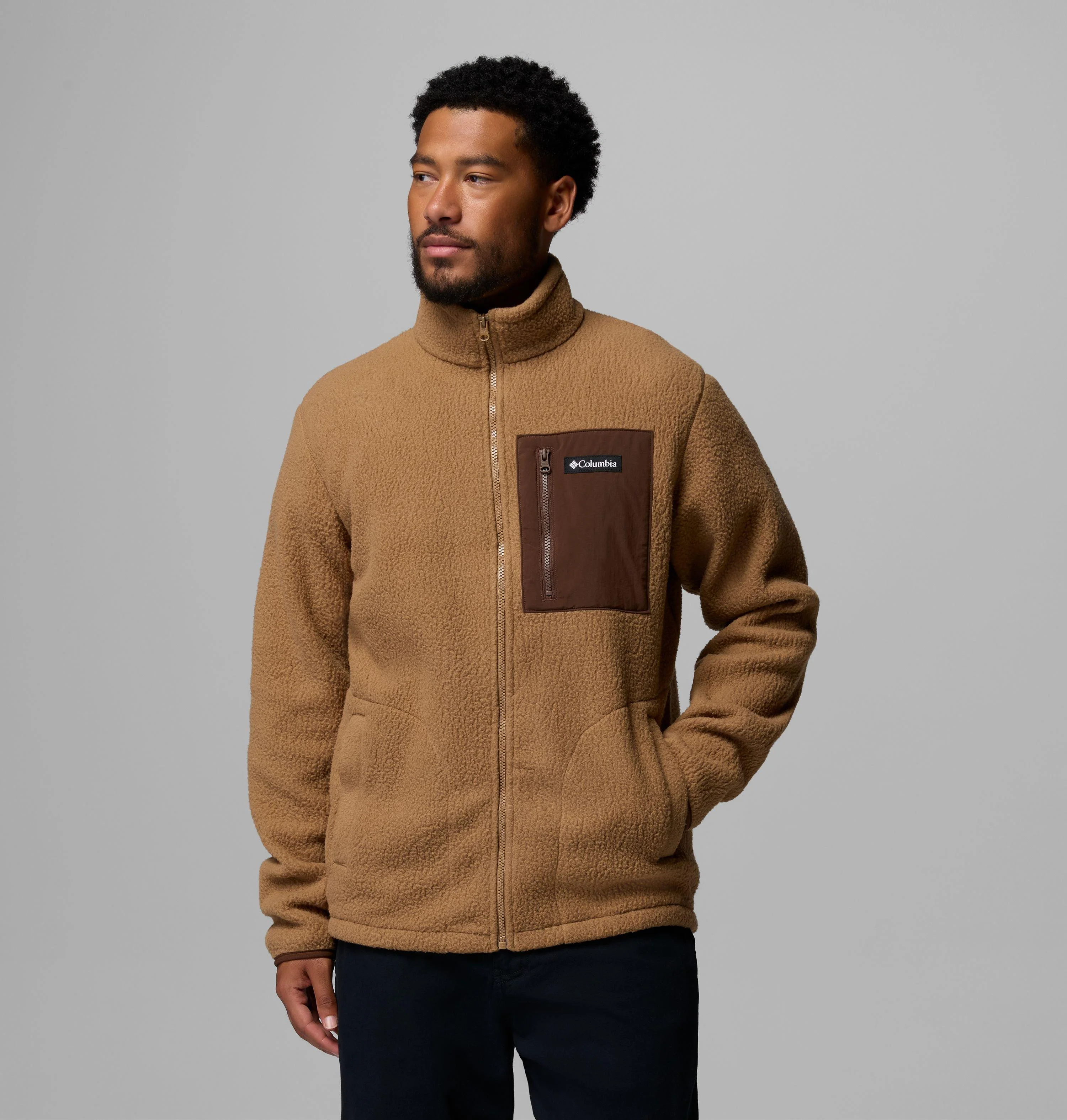 Men's Jasper Ridge Pebbled Full Zip Fleece - 1