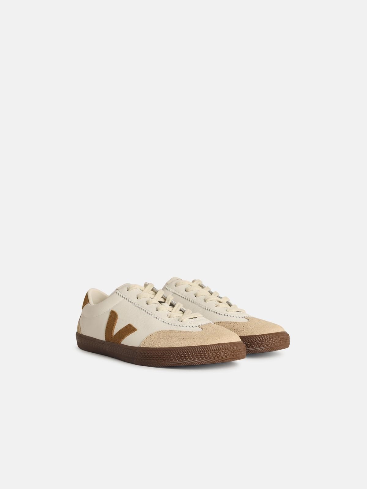 'VOLLEY' WHITE LEATHER SNEAKERS - 2