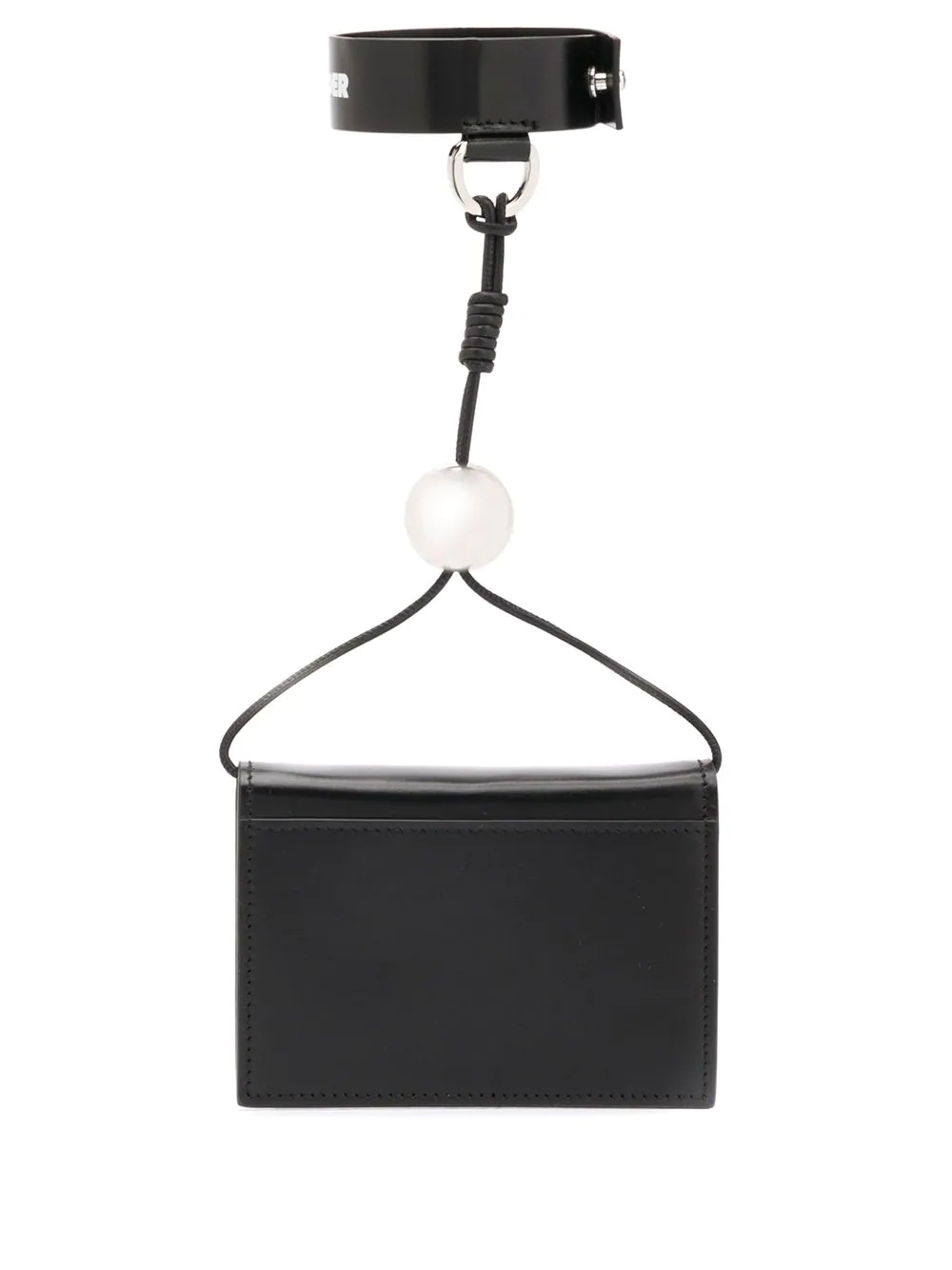 Ring and Sphere leather wristlet wallet - 2