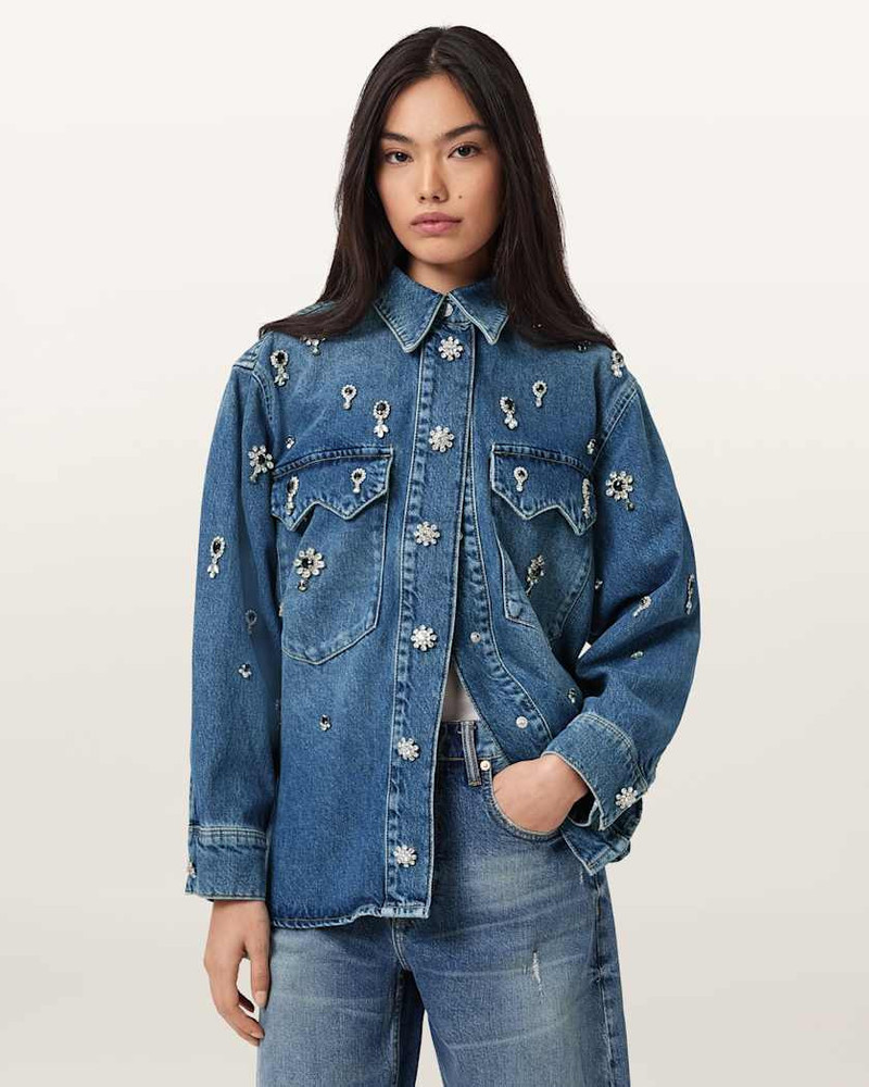ENNA EMBELLISHED DENIM SHIRT 7