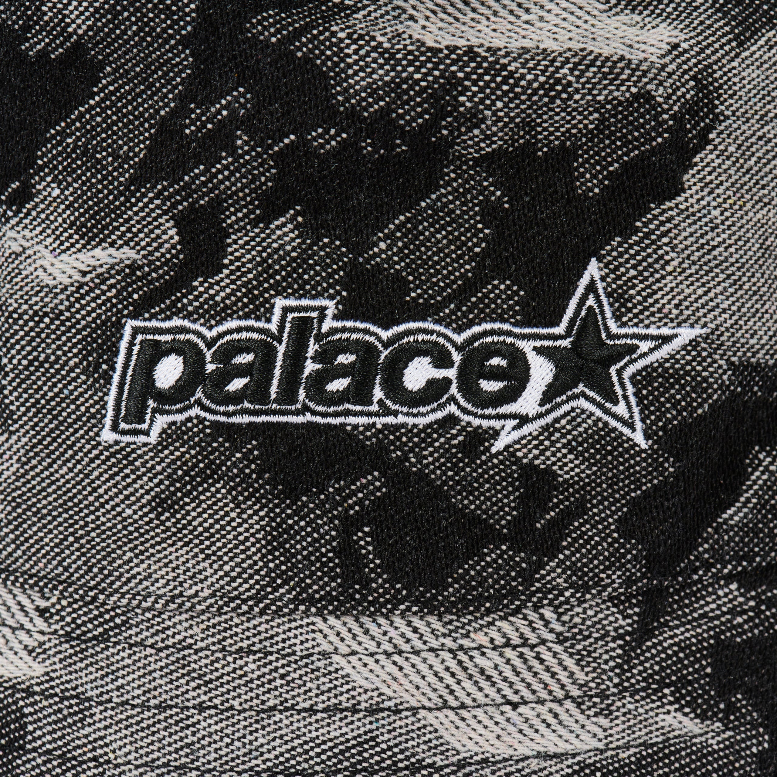 P STAR BUCKET HAT BLACK DENIM - 3