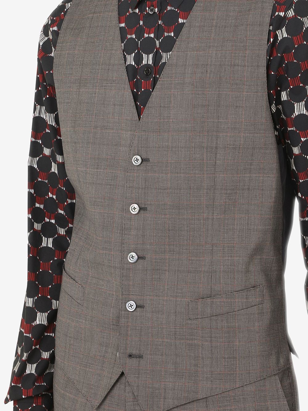 check pattern waistcoat - 5