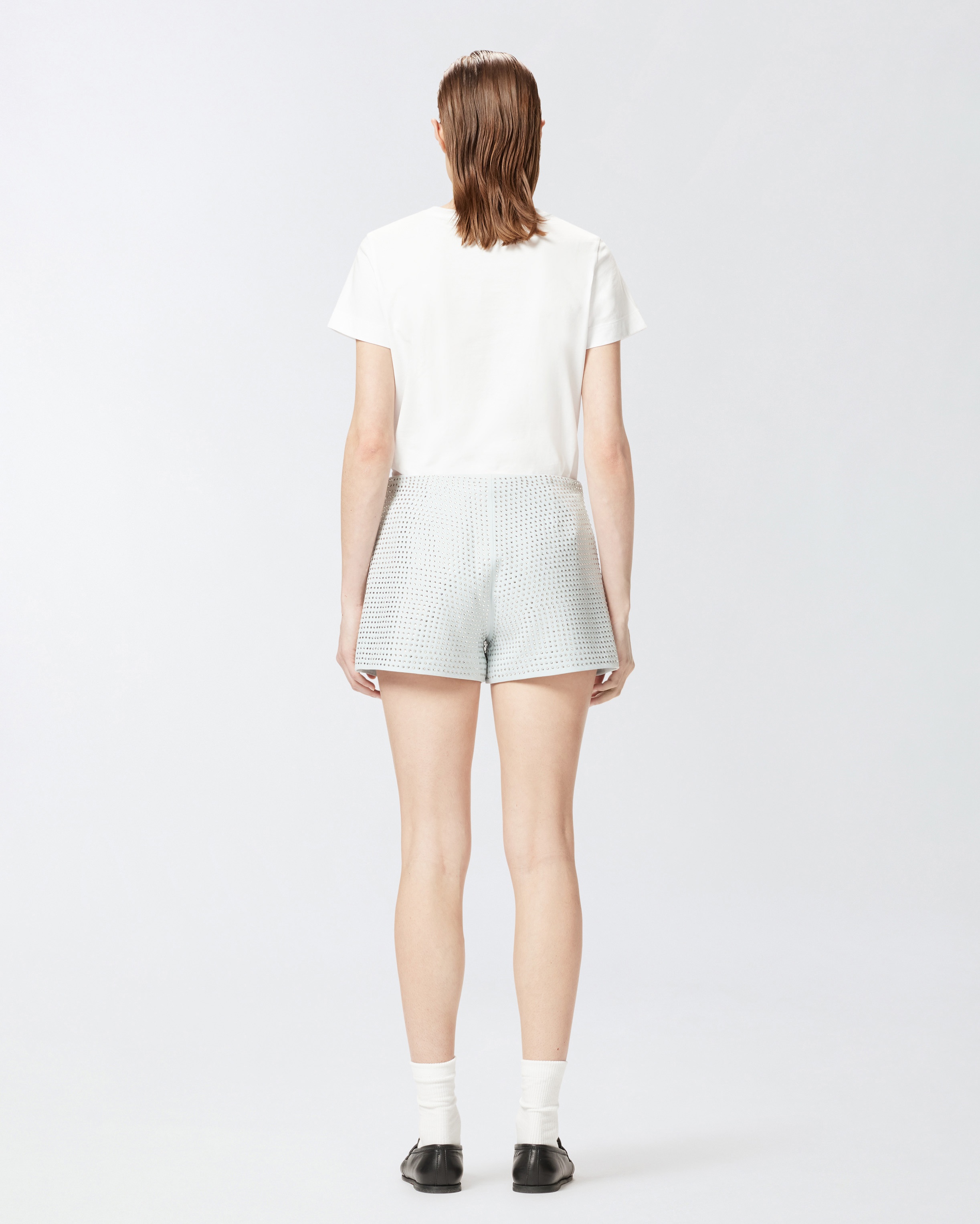 ELEGANT SHORTS WITH RHINESTONES - 4