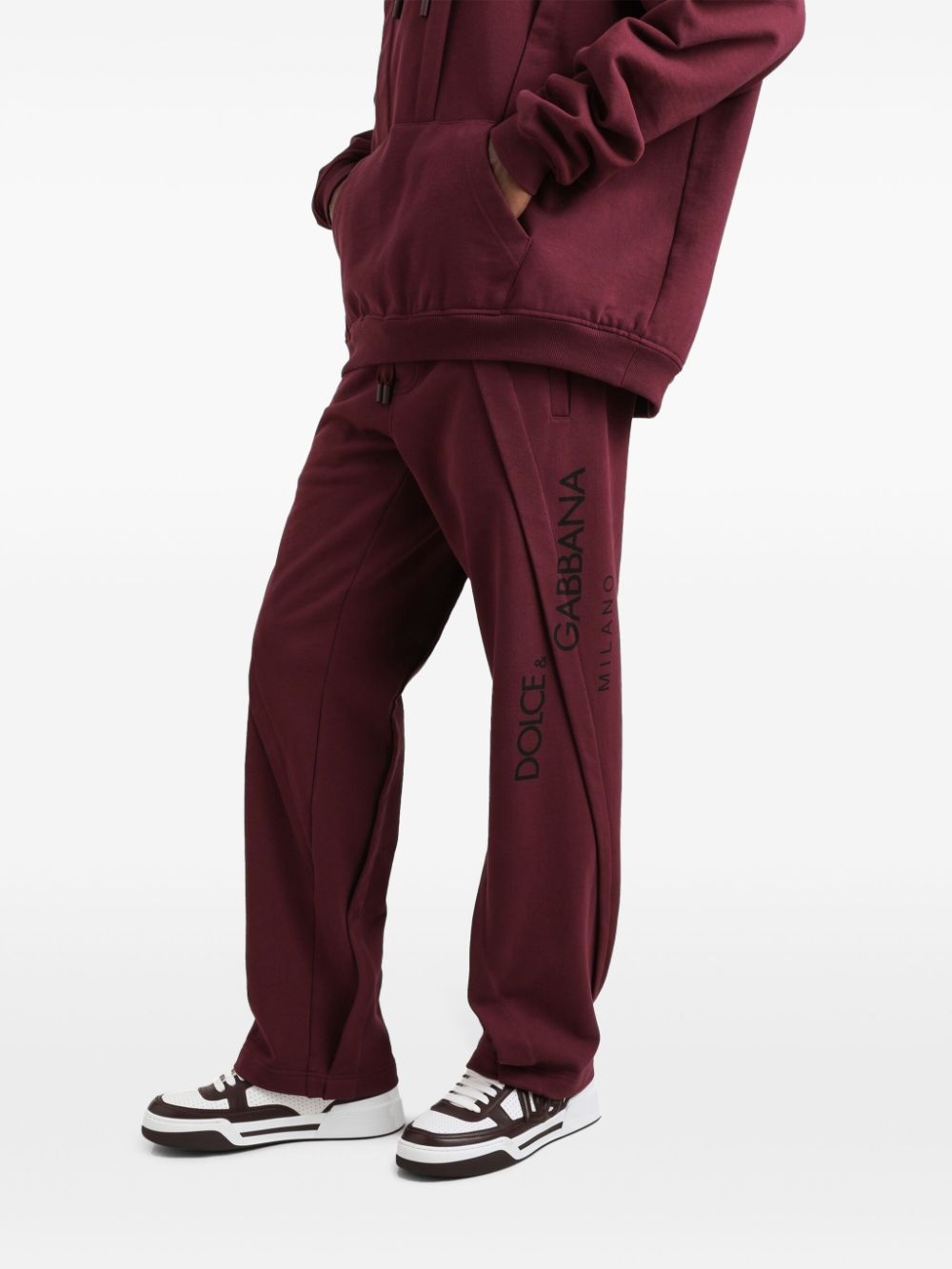 drawstring track pants - 4
