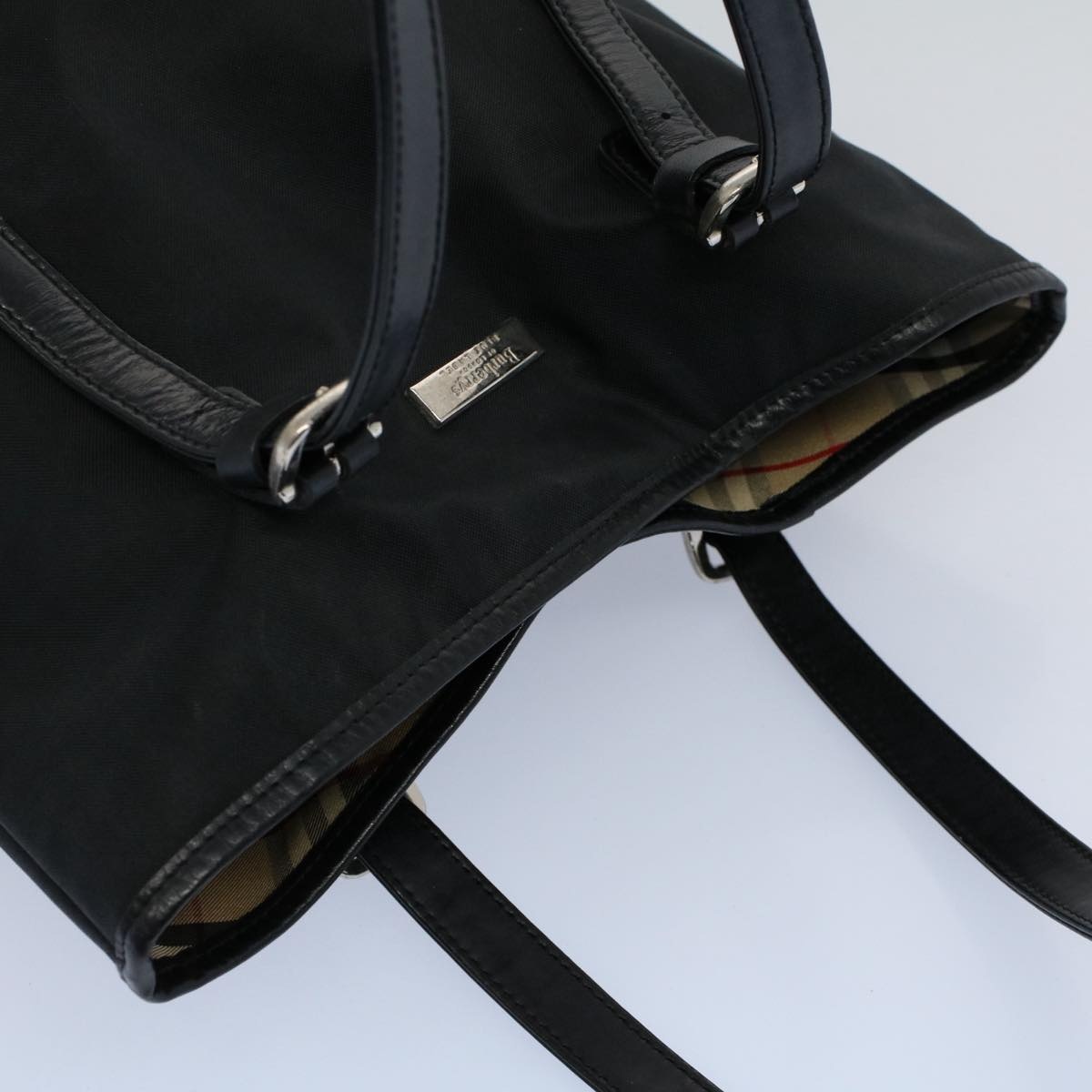 Burberry Shoulder Bag Nylon Black - 6