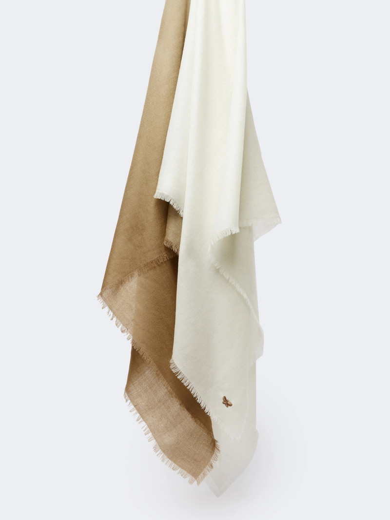CARDATO Gradient wool shawl - CAMEL 1