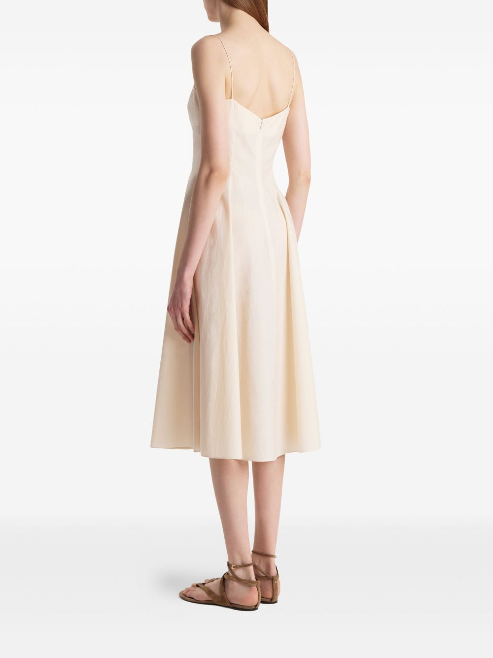 Isabella spaghetti-strap A-line midi dress - 4