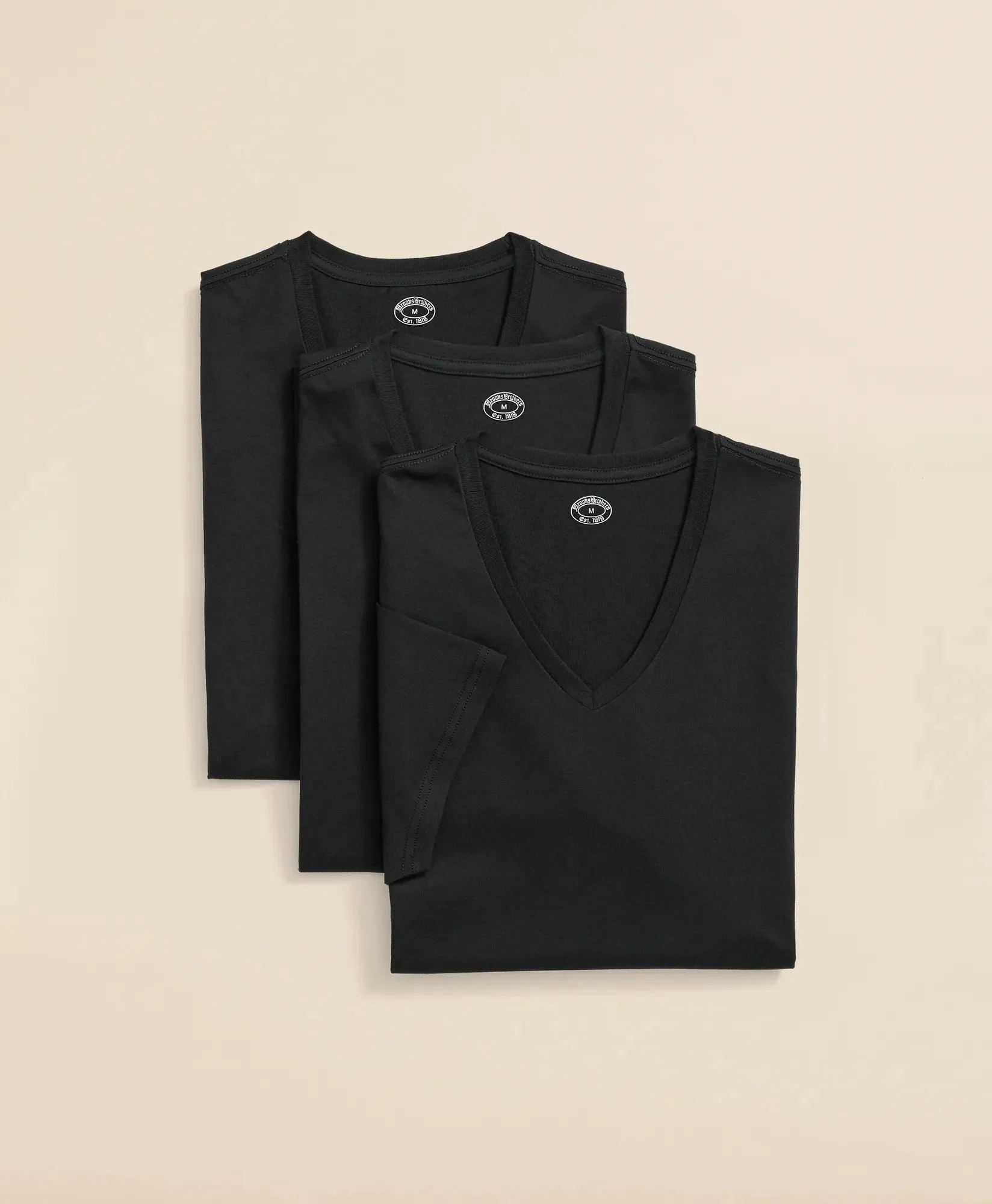 Supima® Cotton V-Neck Undershirt-3 Pack - 1
