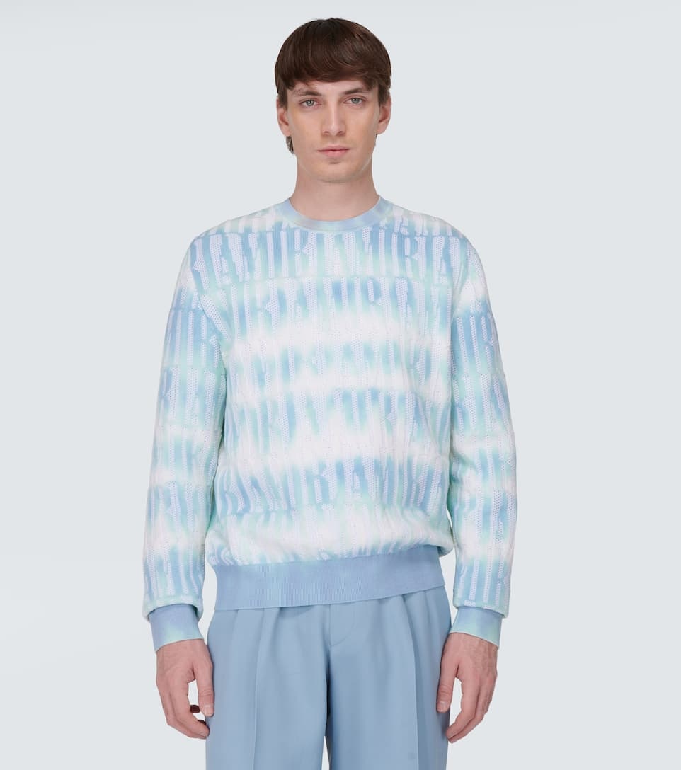 Logo cotton and cashmere-blend sweater - 3