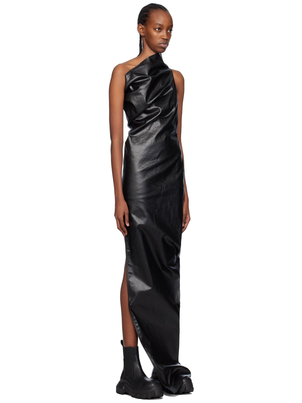 Black Athena Denim Maxi Dress - 2
