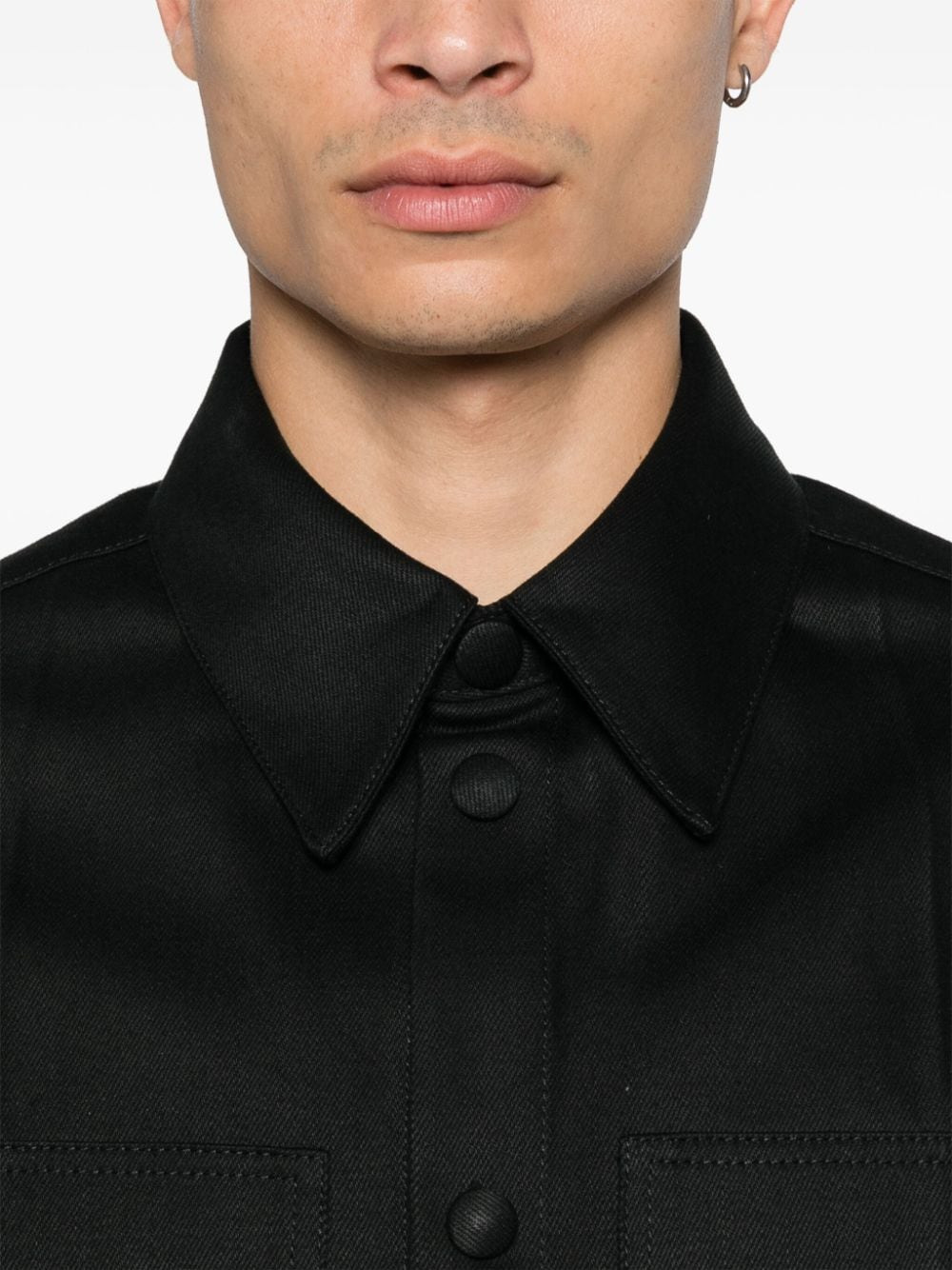 Jil Sander Men Denim Cotton Shirt - 5