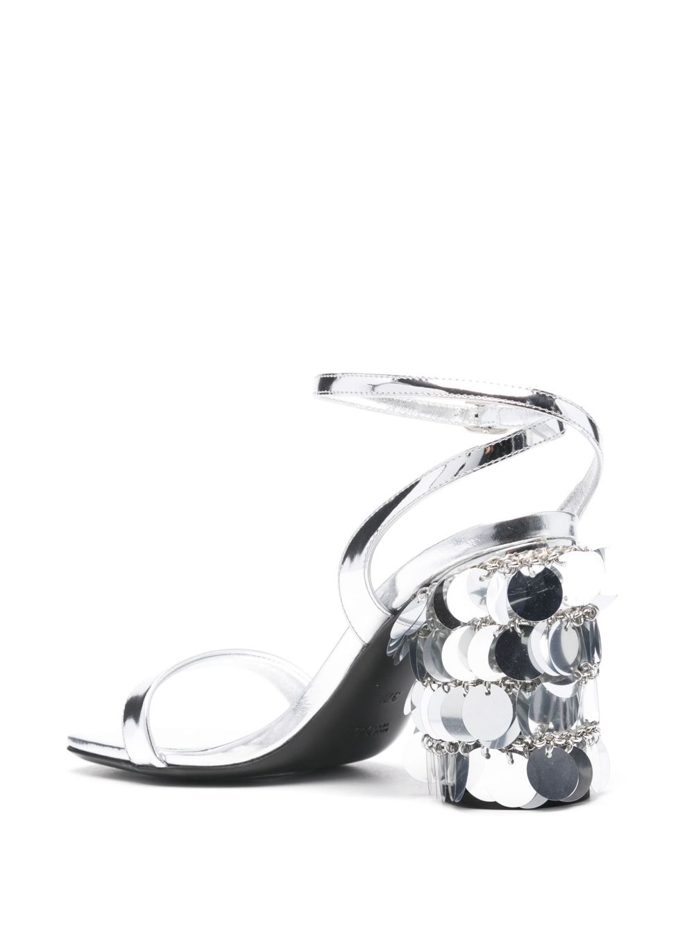 95mm paillette-embellished sandals - 3