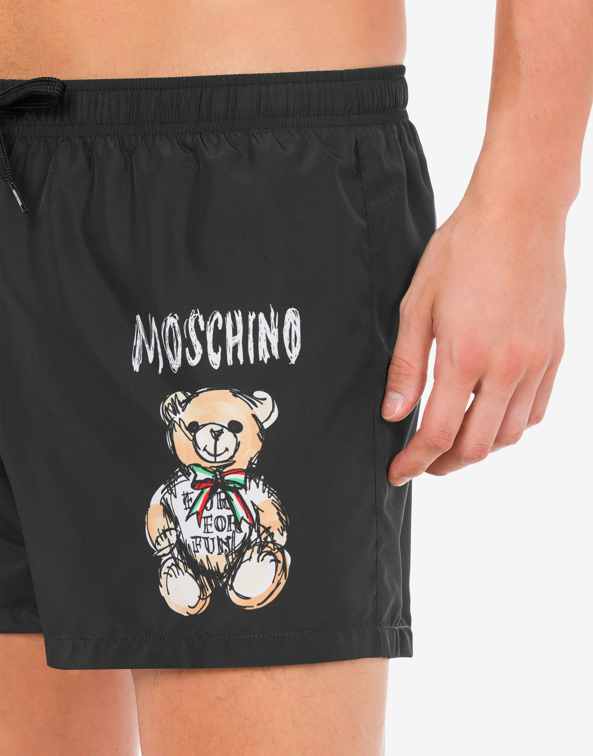 DRAWN TEDDY BEAR SWIM TRUNKS - 4