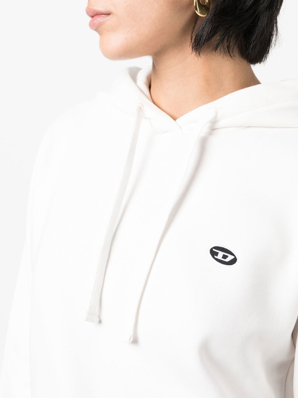 logo-patch drawstring hoodie - 5