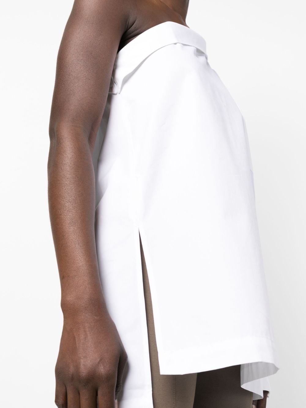 asymmetric one-sleeve top - 5
