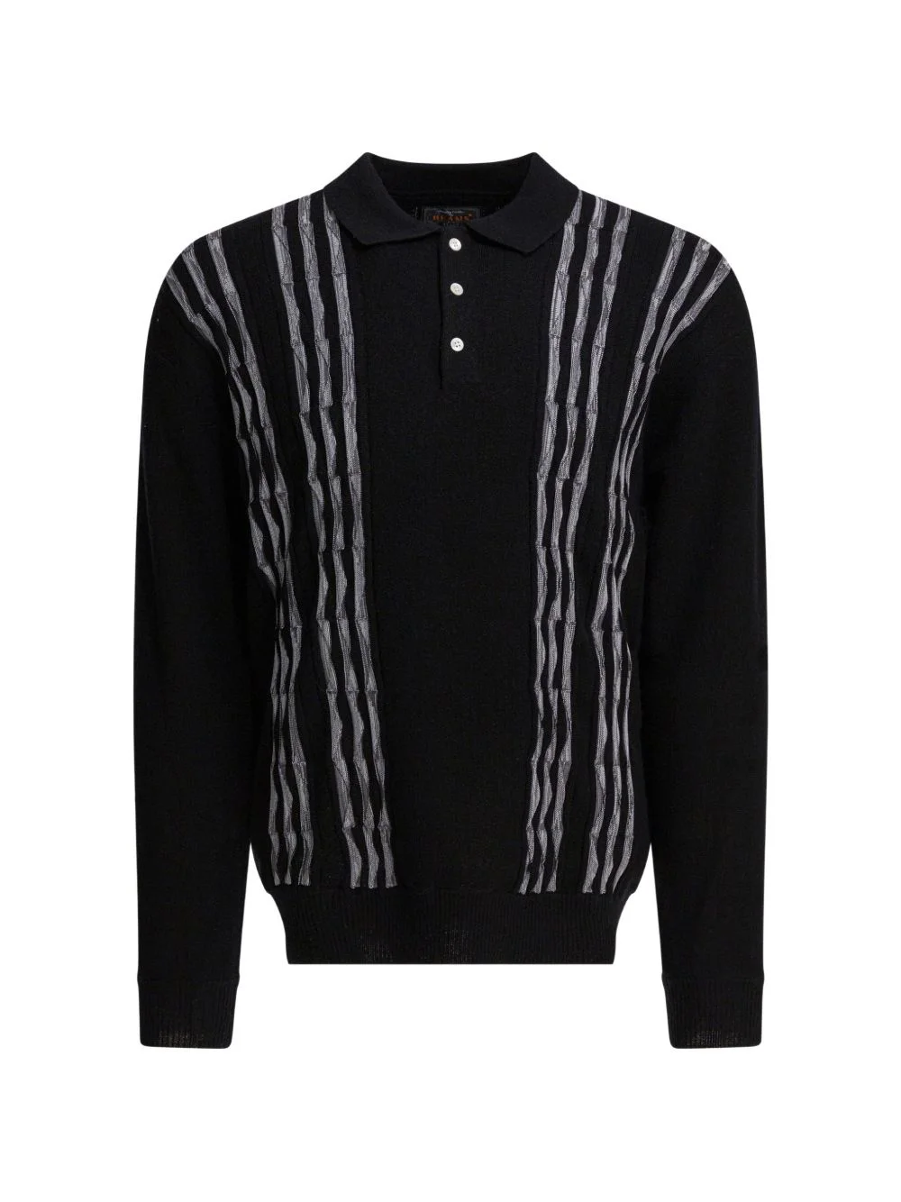 striped polo shirt - 1