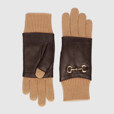 GUCCI Wool gloves with Horsebit outlook