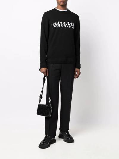 Givenchy graphic-print long-sleeve jumper outlook