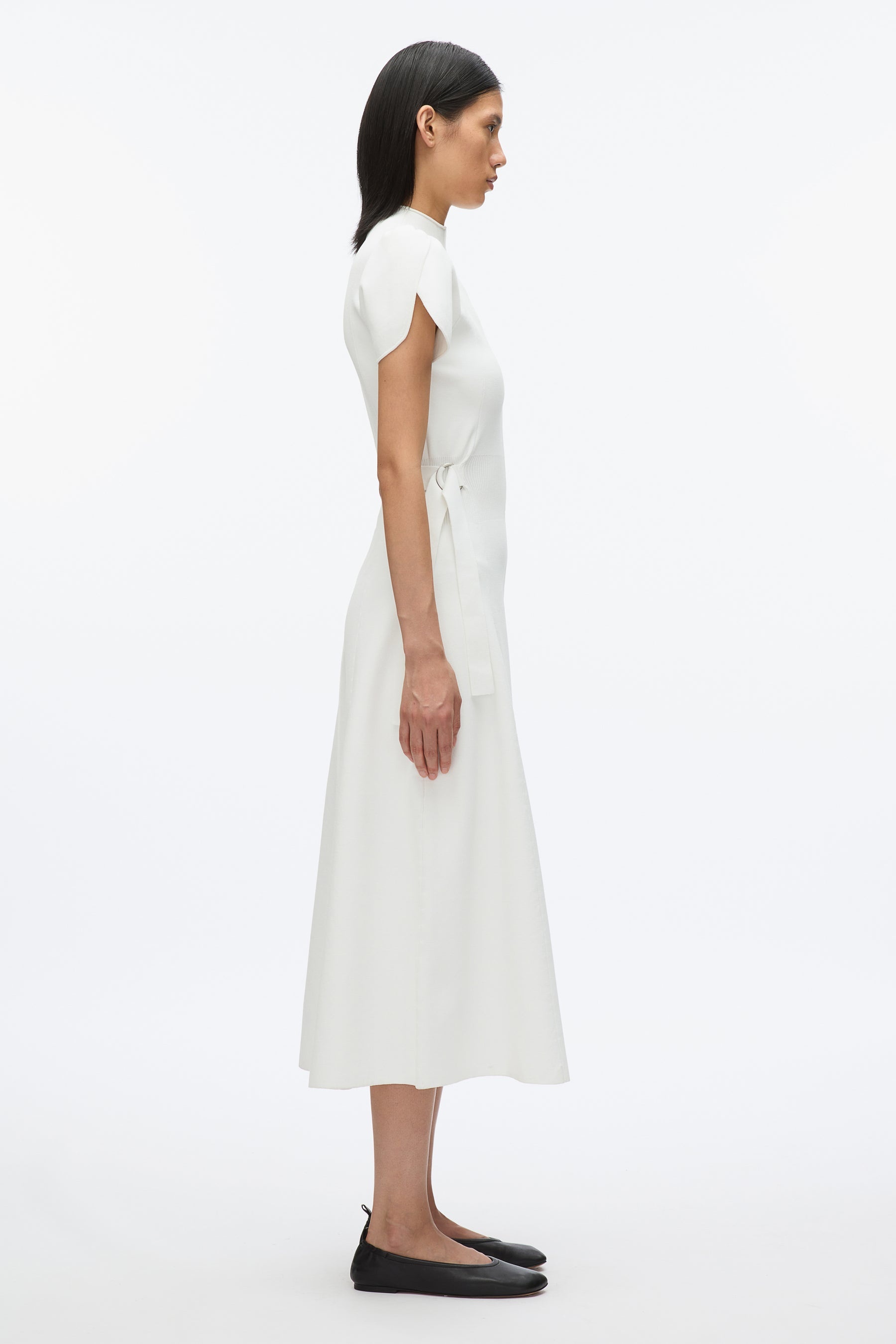 Compact Rib Tulip Dress - 3