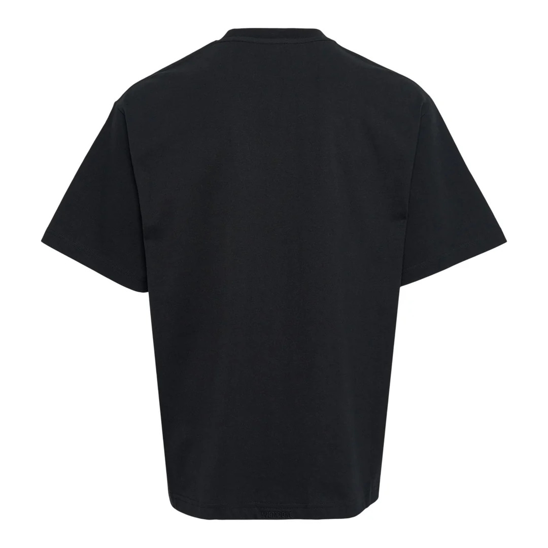 Black Rhinestone Basic Logo Tee - 2