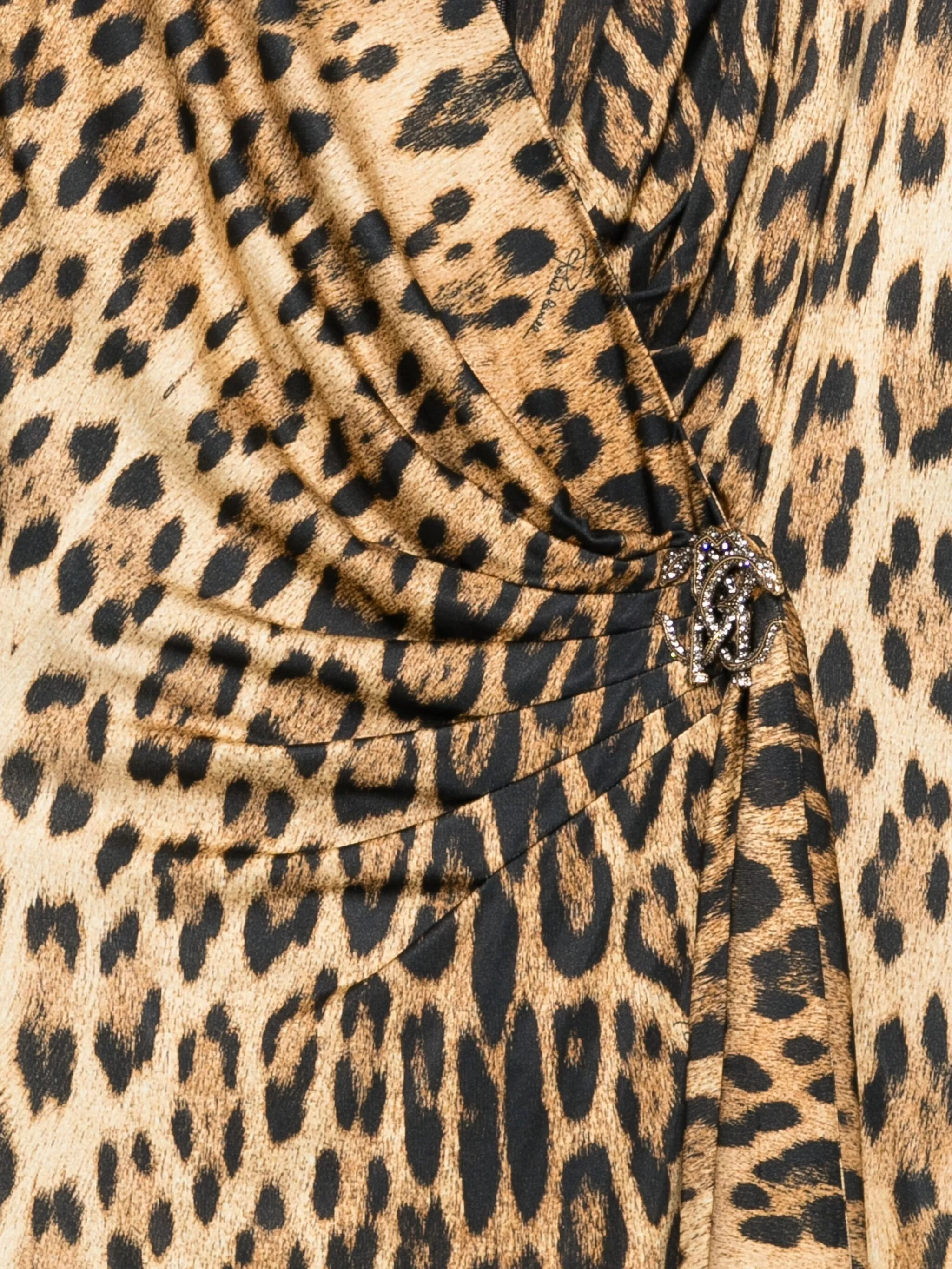 Roberto Cavalli Animal-print Draped Dress - 3