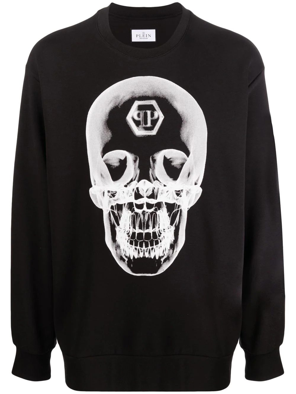 skull print sweatshirt - 1