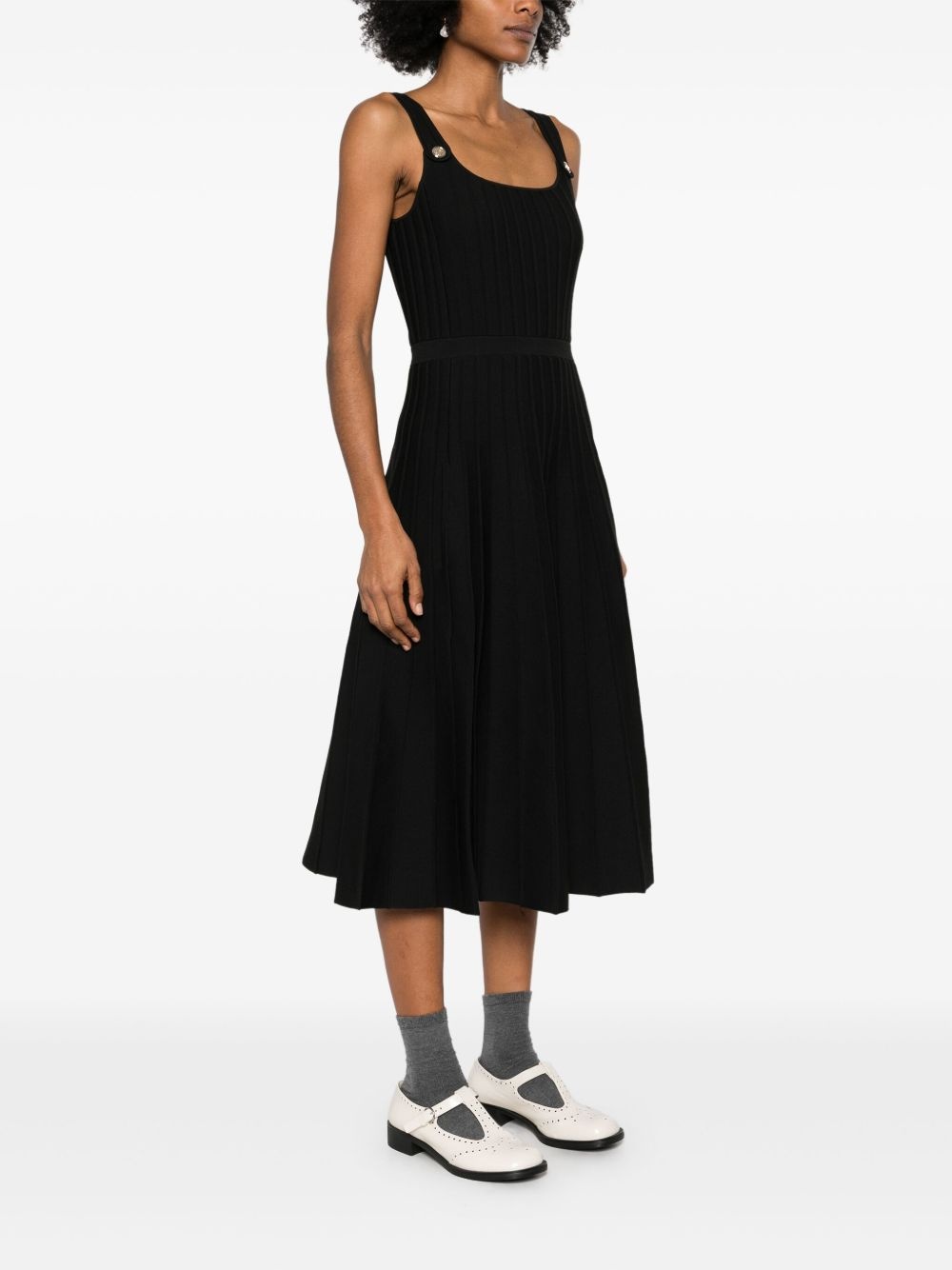 ribbed midi dress - 3