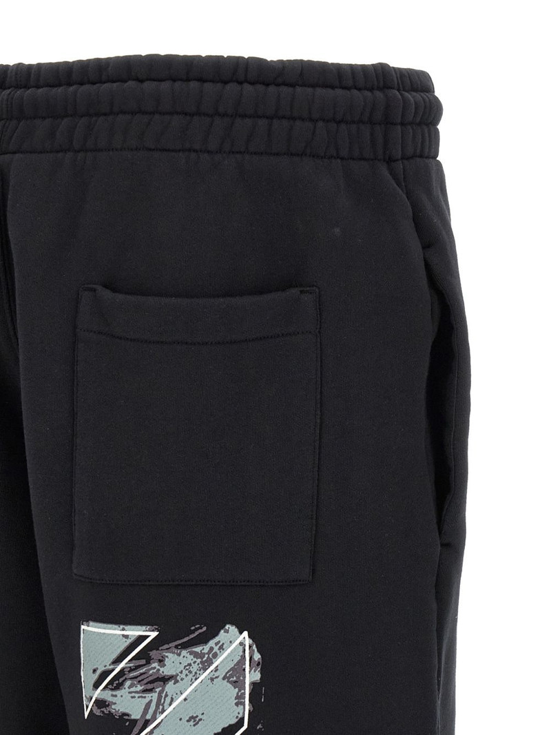 Paint Diag Skate printed drawstring bermuda shorts 4