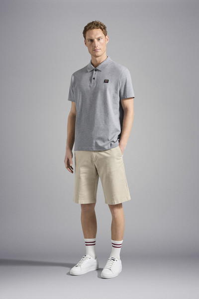 Paul & Shark COTTON PIQUÉ POLO SHIRT WITH ICONIC BADGE outlook