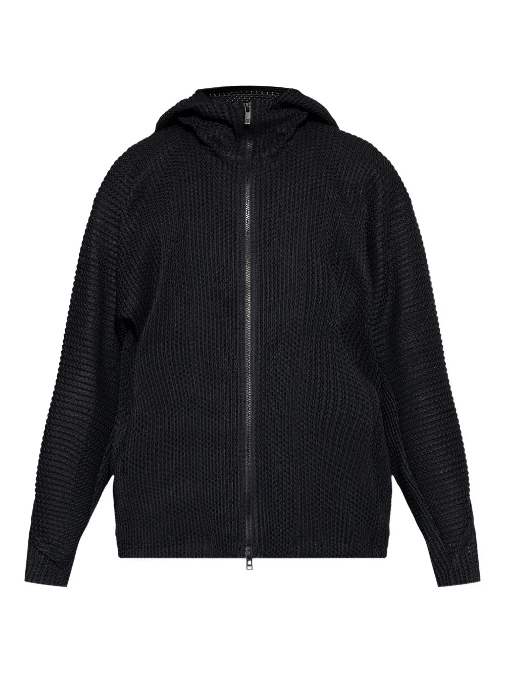 Wickerwork hooded jacket - 1