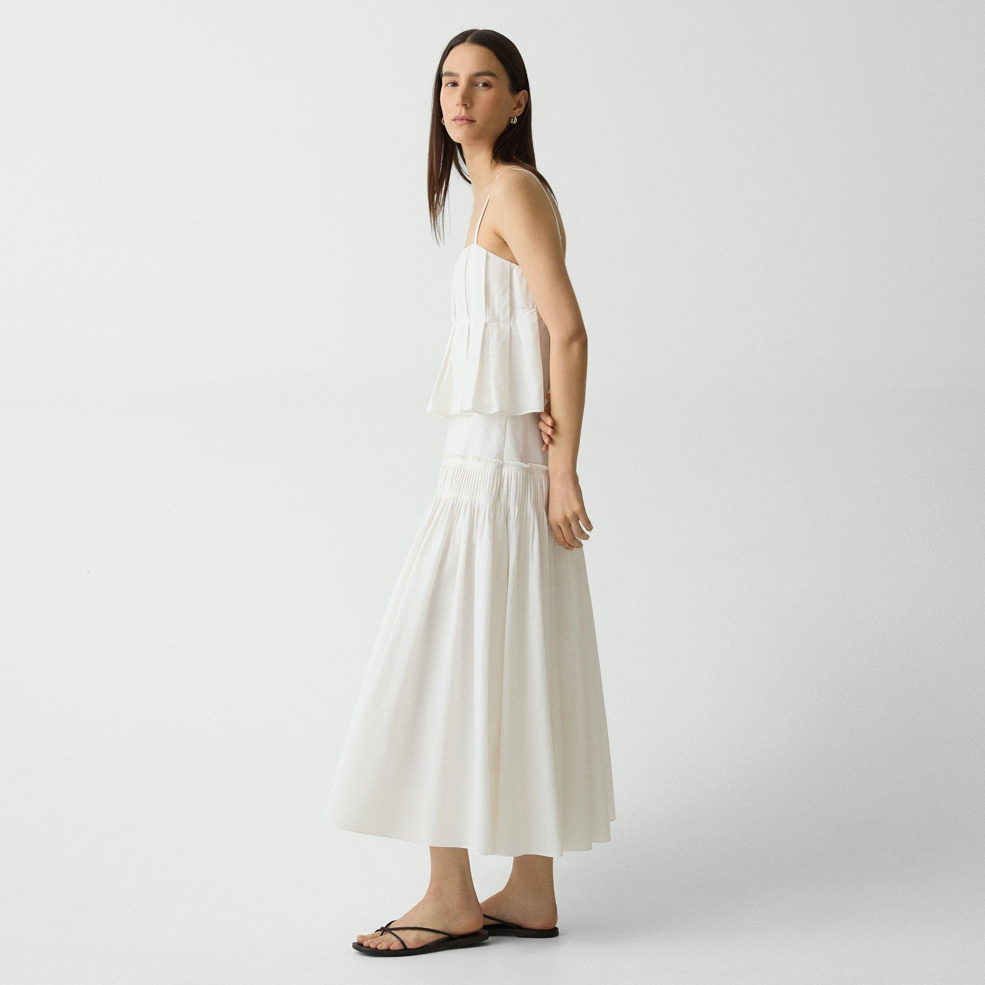 Accordion Maxi Skirt in Cotton-Blend - 3