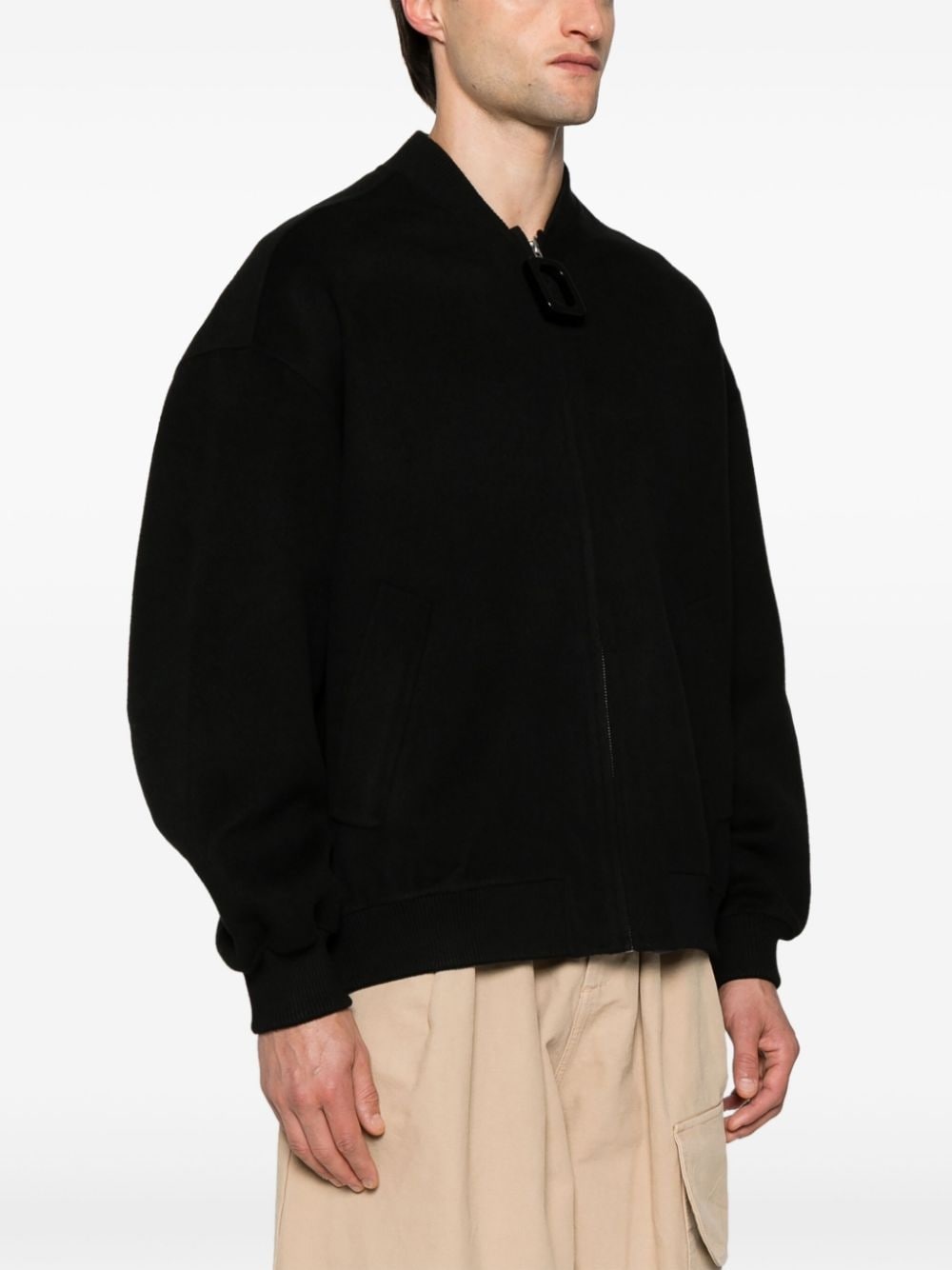 felted wool bomber jacket - 3