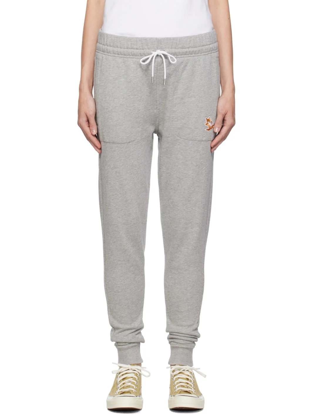 Gray Chillax Fox Lounge Pants - 1