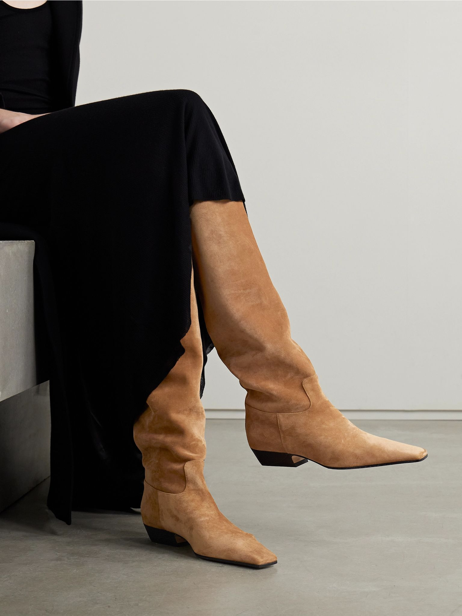 Marfa suede knee boots Camel - 2