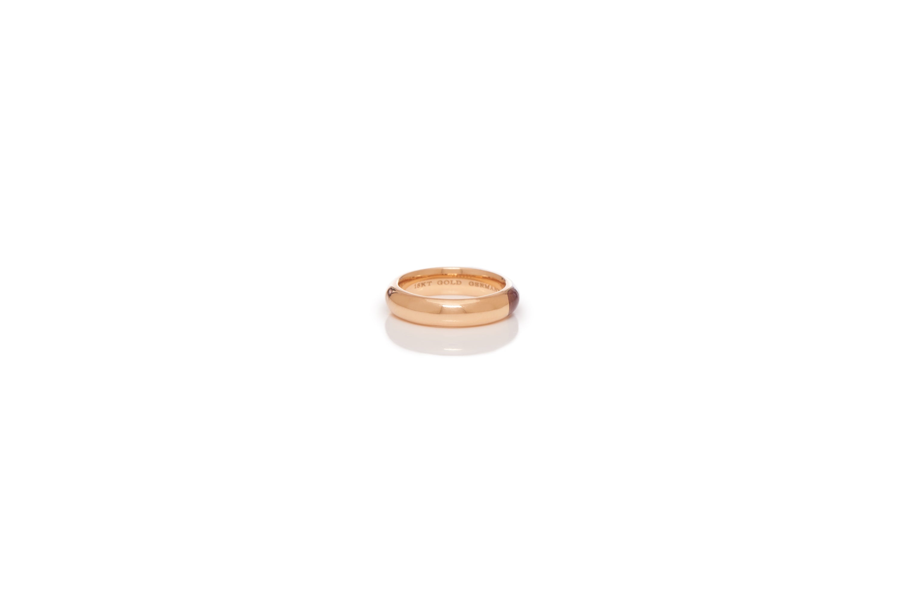 Vitreous Brown Enamel & 18K Gold Ring - 3