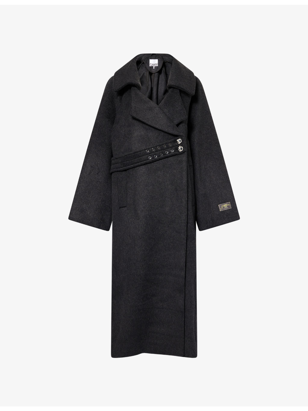 Relaxed-Fit Notch-Lapel Wool-Blend Coat - 1